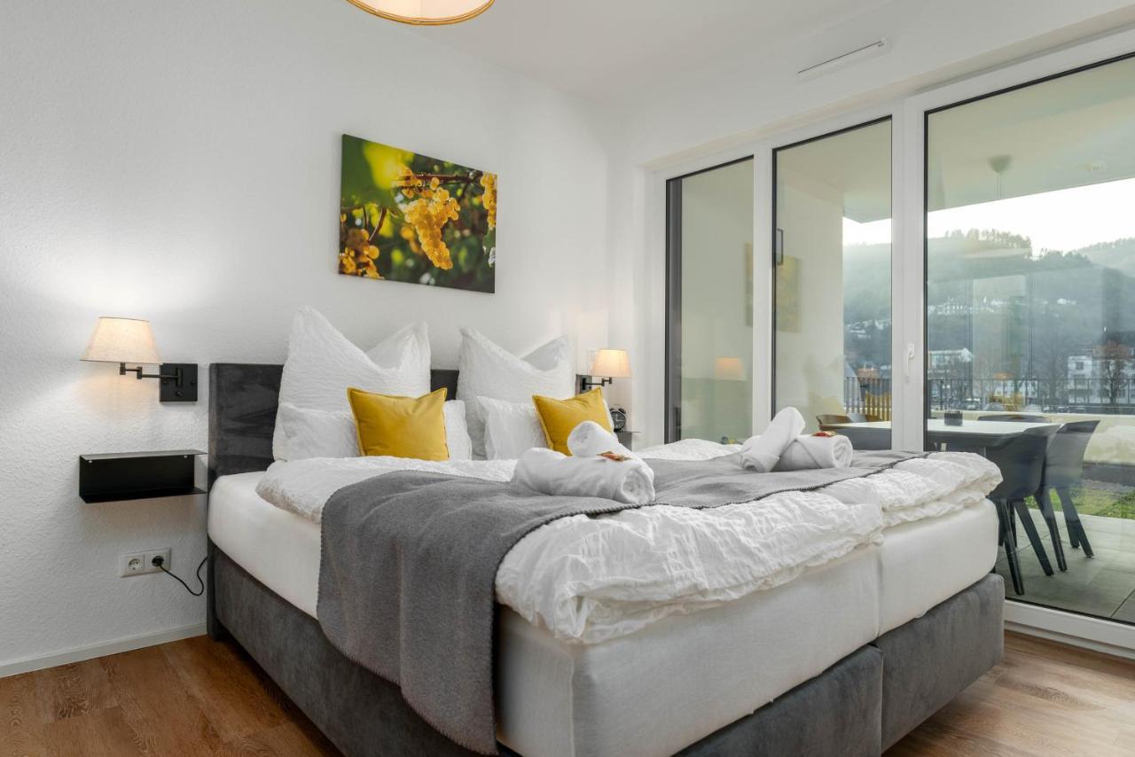 Vivamosel: Appartement Mit Mosel & Burgblick - Balkon - Parken - Aufzug - Fahrradraum Cochem Esterno foto