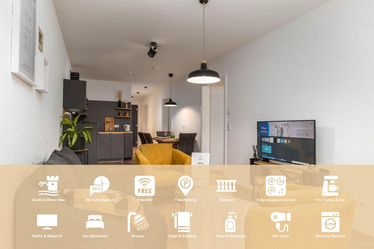 Vivamosel: Appartement Mit Mosel & Burgblick - Balkon - Parken - Aufzug - Fahrradraum Cochem Esterno foto
