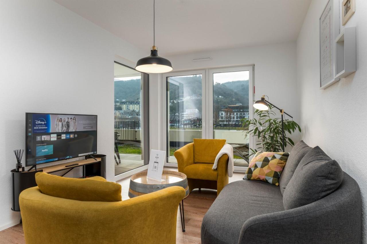 Vivamosel: Appartement Mit Mosel & Burgblick - Balkon - Parken - Aufzug - Fahrradraum Cochem Esterno foto