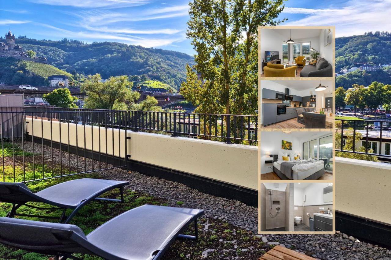 Vivamosel: Appartement Mit Mosel & Burgblick - Balkon - Parken - Aufzug - Fahrradraum Cochem Esterno foto